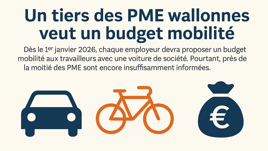 Un tiers des PME wallonnes veut un budget mobilité